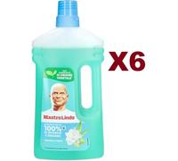 6 PZ MASTRO LINDO FRESCHEZZA FLOREALE DI SPORCO E GRASSO PAVIMENTI 930ML