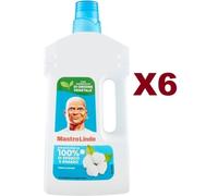 6 PZ MASTRO LINDO RIMUOVE SPORCO E GRASSO AI FIORI DI COTONE PAVIMENTI 930ML
