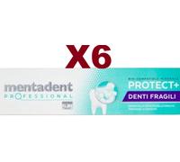 6 PZ MENTADENT PROFESSIONAL DENTIFRICIO PROTECT DENTI FRAGILI 75ML