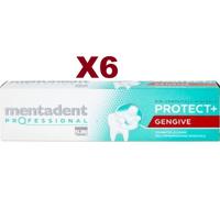 6 PZ MENTADENT PROFESSIONAL DENTIFRICIO PROTECT GENGIVE COMBATTE LA CARIE 75ML
