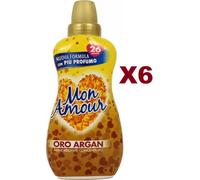 6 PZ MON AMOUR AMMORBIDENTE CONCENTRATO ORO ARGAN 26 LAV 650ML