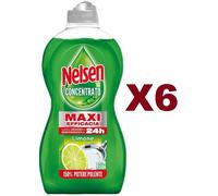 6 PZ NELSEN CONCENTRATO PIATTI LIMONE MAXI EFFICACIA SGRASSANTE 450ML