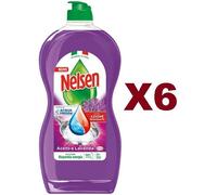 6 PZ NELSEN PIATTI ACETO E LAVANDA EXTRA SGRASSANTE ATTIVO IN ACQUA FREDDA 850ML
