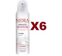 6 PZ NIDRA DEOLATTE E MANDORLA DELICATO INVISIBLE 48H DEODORANTE SPRAY 150ML