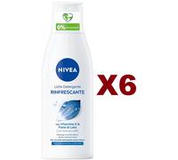 6 PZ NIVEA LATTE DETERGENTE RINFRESCANTE CON VITAMINA E 200ML PELLI NORMALI