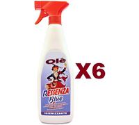 6 PZ OLE' RESSENZA BLUE PROFUMA DEODORA IGIENIZZA DETERGE SPOLVERA SPRAY 750ML