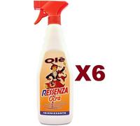 6 PZ OLE' RESSENZA OCRA PROFUMA DEODORA IGIENIZZA DETERGE SPOLVERA SPRAY 750ML
