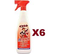 6 PZ OLE' RESSENZA ROSSA PROFUMA DEODORA IGIENIZZA DETERGE SPOLVERA SPRAY 750ML