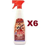 6 PZ OLE' RESSENZA TOPAZ PROFUMA DEODORA IGIENIZZA DETERGE SPOLVERA SPRAY 750ML