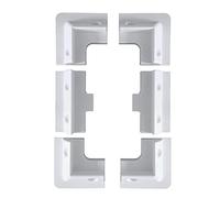 6 pz pannello solare staffa di montaggio rettangolare bianco supporto angolo staffa di supporto per telaio in legno caravan, camper, barche, capannoni, camper, roulotte, cappa resistente ai raggi UV