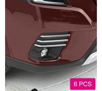 6 pz paraurti anteriore fendinebbia trim copertura modanatura per 2022-2024 Subaru Forester lifting accessori per auto in acciaio inox