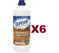 6 PZ PAVIMENTI PARQUET E DELICATI ZERO ALONI CON CERA D'API 1LT