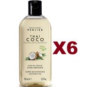 6 PZ PERLIER THAI COCO OLIO DI COCCO SUPER IDRATANTE 150ML CORPO BODY