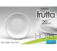 6 PZ PIATTO DOLCE FRUTTA 20CM PORCELLANA PASSIONE CASA COLORE BIANCO