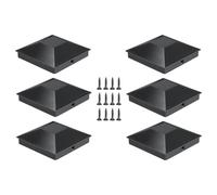 6 pz Piramide Post Caps Coperture Protezione Solare for 4x4 Deck Corridoi Cortile Prato Decor Garden Decking Recinzione Post Toppers Per Recinzioni