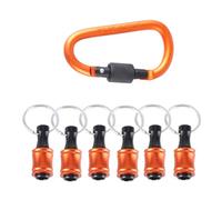 6 Pz Porta Punte Portachiavi Cacciavite Per Uomo 1/4 Gambo Trapano Strumento Vite Adattatore Strumento Organizzazione Accessorio