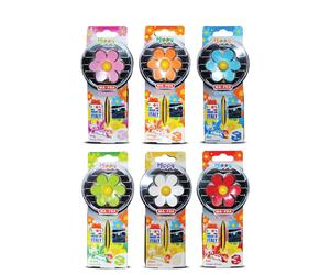6 PZ PROFUMO DEODORANTE PROFUMATORE AUTO HIPPY MA-FRA “FLOWER POWER”