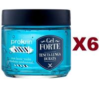 6 PZ PROKRIN GEL FORTE TENUTA LUNGA DURATA 100ML GEL CAPELLI VASO