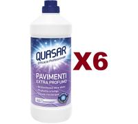 6 PZ QUASAR PAVIMENTI EXTRA PROFUMO ZERO ALONI SENZA RISCIACQUO 1LT