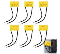 6 pz RC Snubber 0,1µF 100Ω 1/2W 600V AC Condensatore antiinterferenza | Collegamento radiocomandato per la cancellazione delle scintille, riduce le interferenze EMV, migliora la qualità della