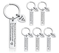 6 Pz Regali Di Ringraziamento Portachiavi Apprezzamento Fai La Differenza