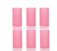 6 pz Rulli for capelli Auto Grip Tenendo autoadesiva Frangia d'aria Rullo arricciacapelli Fermagli for capelli Pettine Strumenti for arricciare i capelli fai da te Bigodini(Pink,1.5cm 6pcs)