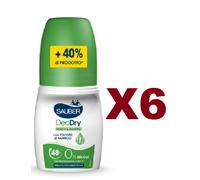 6 PZ SAUBER DEODRY DEODORANTE ROLL ON PROTEZIONE LUNGA DURATA 48H 50ML