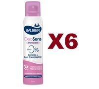 6 PZ SAUBER DEOSENS EFFETTO SETA FRESCA FIORITA DEODORANTE SPRAY 150ML