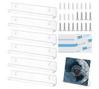 6 Pz Scaffale per Dischi Vinile, 30,5 * 4,3 * 4,3cm Porta Dischi Appendi Vinili da Parete, Supporto per Album In Acrilico, Supporto da Parete In Vinile Per Dischi In Vinile Acrilico