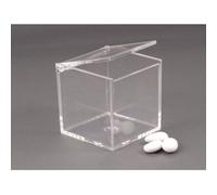 Publilancio srl 6 PZ Scatola Plexiglass portaconfetti 8x8x8 cm BOMBONIERA