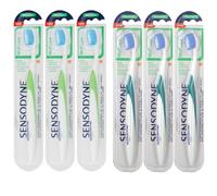 6pz SENSODYNE MULTICARE spazzolino MEDIO controllo placca denti sensibili NUOVO