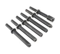 6 pz/set Air Rivet Testa Dura 45# Acciaio Solido Air Rivet Impatto Testa Supporto Strumento Pneumatico for La Foratura/Rimozione Della Ruggine per la manutenzione