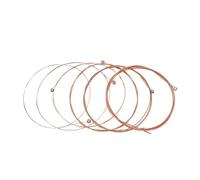 6 pz/set Corde per chitarra folk con nucleo in acciaio inossidabile di ricambio corde per chitarra acustica parti per chitarra 6 pezzi set di corde per chitarra acustica corde per chitarra in acciaio