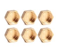 6 pz/set di guarnizioni filettate 1/2"/3/4"/1" resistenti tappi terminali in ottone per tubi flessibili di tenuta