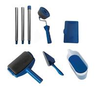 6 pz/set Pennello a rullo di vernice decorativa per parete cucita Strumenti mult