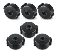 6 pz Sgancio Rapido Dadi per Piatti, 8 mm Dado Piatto Mate Plastica Nera Dado di Blocco del Piatto per Percussion Drum Kit Sostituzioni di Parti di Batteria Jazz