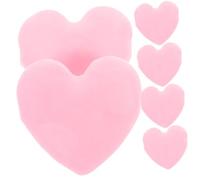 6 Pz Soffio D'amore Piumino Da Cipria a Forma Di Cuore Piumini Da Cipria Per Il Trucco Piumino Da Cipria Per Cipria in Polvere Bignè Per Il Trucco Per La Cipria Rosa Flanella FRCOLOR