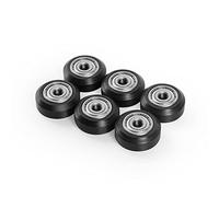 6 Pz Stampante 3D Piccolo/Grande/Doppio-V Tipo openbuilds Puleggia di Plastica Passiva Ruota Rotonda con Idler Puleggia Gear V Slot Ruote per Stampante 3D (Ruota piccola)