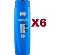 6 PZ SUNSILK SHAMPOO 2IN1 SCIOLTI E FLUENTI NUTRI LIGHT COMPLEX 250ML