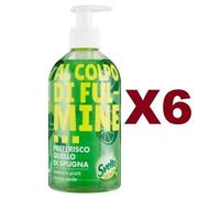 6 PZ SVELTO PUMP CONCENTRATO PIATTI LIMONE VERDE CON DOSATORE SGRASSANTE 450ML