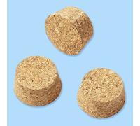 6 PZ TAPPO DI SUGHERO per Provetta 30 mm x 100 mm, 30 mm x 150 mm