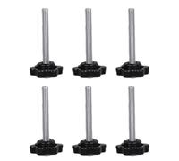 6 pz testa esagonale maniglia vite a mano 5 mm manopola pollice pulsante ergonomico stringere bullone dado manopole maniglia esagonale mano