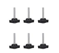 6 pz testa esagonale maniglia vite a mano 5 mm pollice vite manopola testa pulsante ergonomico stringere bullone dado manopole stringere bullone manopola