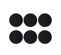6 Pz Ultra-Sottile Anti-Statico Lp Vinyl Giradischi Giradischi Pad per Fonografi Piatto Soft Mat Record Slipmat Mat Pad
