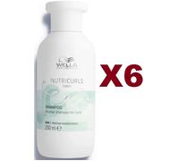 6 PZ WELLA PROFESSIONALS NUTRICURLS MICELLAR CURLS SHAMPOO X CAPELLI RICCI 250ML
