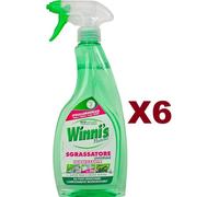 6 PZ WINNI'S NATUREL SGRASSATORE UNIVERSALE SPRAY 500ML