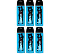 6 Pz x INTESA GUARANA' DEODORANTE PROFUMO SPRAY CORPO SEX UNISEX 125 ml