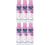 6 PZ x SAUBER DEOSENS BOUQUET DEODORANTE DONNA SPRAY PELLI SENSIBILI ZERO ALCOOL