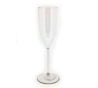 6 PZCALICE FLUTE TRASPARENTE IN VETRO SOFFTIATO 170CC 6 PZ