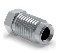6 raccordi a vite M10 x 1,25 per tubo del freno, 4,75 mm, raccordo F tipo L, connettore professionale, conforme a DIN/ISO 1651
